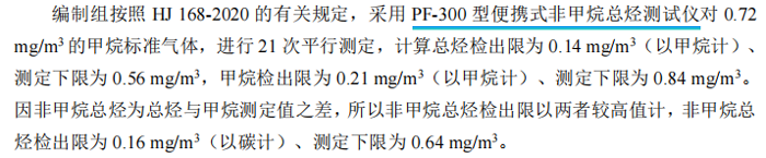 《固定污染源廢氣總烴、甲烷和非甲烷總烴的測定便攜式催化氧化-氫火焰離子化檢測器法》